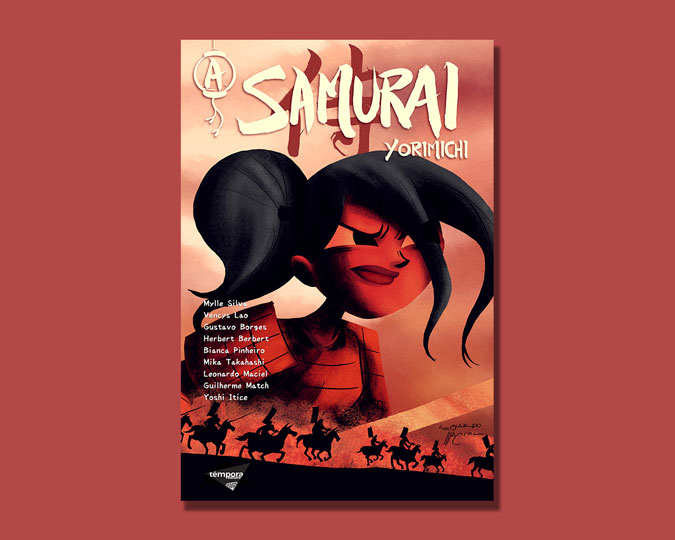 A Samurai Yorimichi história em quadrinhos Têmpora Editora Mylle Silva